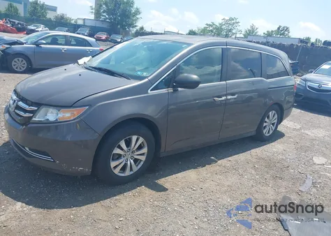 2014 Honda Odyssey Ex-L z USA, uszkodzony, nr VIN 5FNRL5H66EB003479